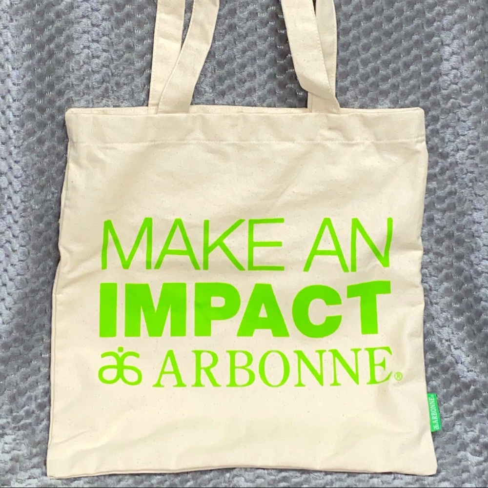 Arbonne Make An Impact Logo re-usable tote bag